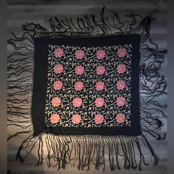 MANTÓN de MANILA Silk (Seda) 🤚Hand Made in Sevilla 🇪🇸 Spain - Picture 7 of 10